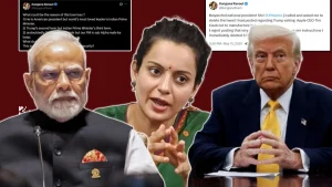 ट्रंप और पीएम मोदी की कंगना रनौत ने की तुलना, जेपी नड्डा ने किया फोन, डिलीट कराया पोस्ट