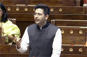 राज्यसभा में राघव चड्ढा का तंज, बोले- “मैं हटाया गया उपनेता हूं, लेकिन मौजूद हूं”