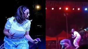 Live शो के दौरान डरीं सुनंदा शर्मा: स्टेज पर चढ़े युवक से घबराकर बीच में छोड़ा कार्यक्रम