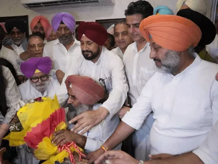 परगट सिंह की ताजपोशी में कांग्रेस का शक्ति प्रदर्शन, चन्नी और राजा वड़िंग एक मंच पर
